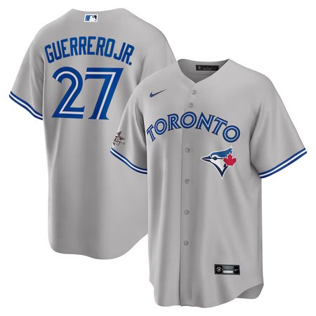 Youth Toronto Blue Jays #27 Vladimir Guerrero Jr. Nike Gray 2025 MLB All-Star Game Road Replica Player Jersey