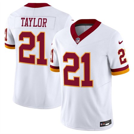 Youth Washington Commanders #21 Sean Taylor White 2025 F.U.S.E. Throwback Vapor Limited Stitched Football Jersey