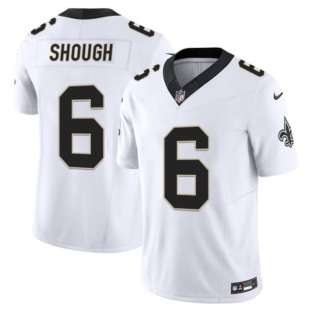 Men's New Orleans Saints #6 Tyler Shough White F.U.S.E Vapor Untouchable Limited Stitched Football Jersey