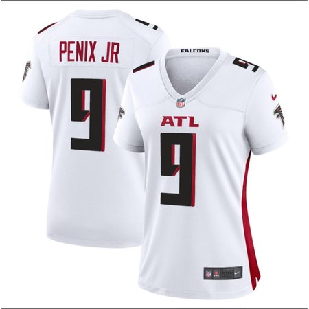 Women's Atlanta Falcons #9 Michael Penix Jr. White Alternate Game Jersey