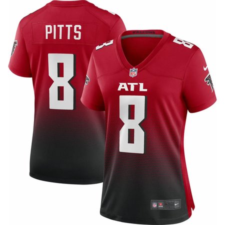 Women's Atlanta Falcons #8 Kyle Pitts Nike Red Vapor F.U.S.E. Limited Jersey