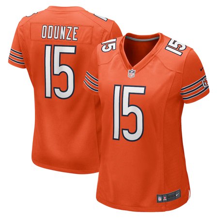 Women's Chicago Bears #15 Rome Odunze Nike Orange Alternate Game Jersey