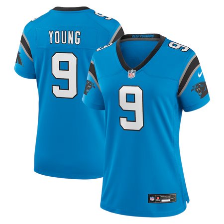 Women's Carolina Panthers #9 Bryce Young Nike Blue Player Jersey
