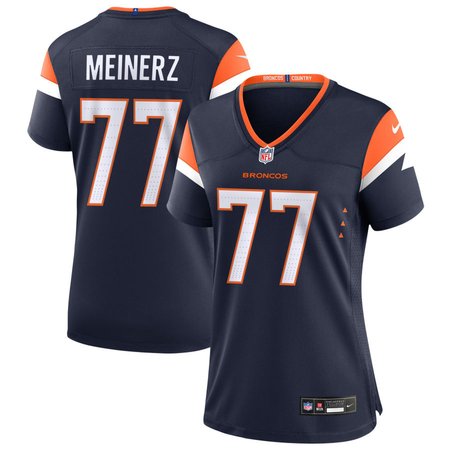 Women's Denver Broncos #77 Quinn Meinerz Navy Alternate Game Jersey