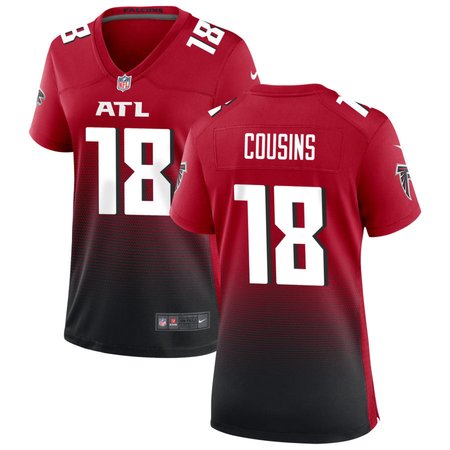 Women's Atlanta Falcons #18 Kirk Cousins Red Alternate Game Jersey