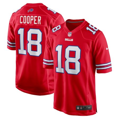 Men's Buffalo Bills #18 Amari Cooper Nike Red Alternate Game Jersey