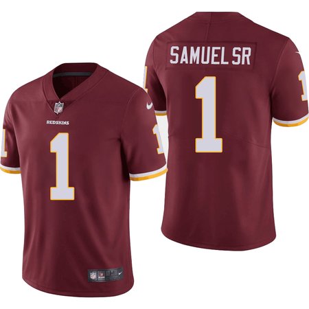 Men's Washington Commanders #1 Deebo Samuel Burgundy Vapor Stitched Football Jersey