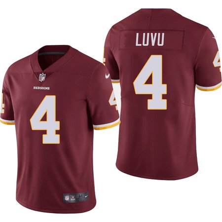Men's Washington Commanders #4 Frankie Luvu Burgundy Vapor Stitched Football Jersey