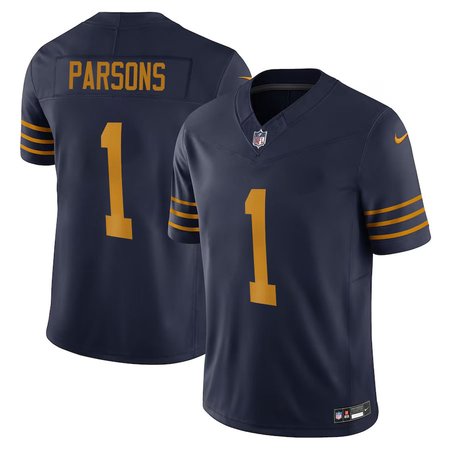 Men's Green Bay Packers #1 Micah Parsons Nike Navy The 1923 Classic Vapor F.U.S.E. Limited Jersey