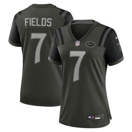 Women's New York Jets #7 Justin Fields Black Rivalries Collection Game Jersey