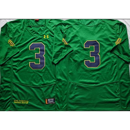 Youth Notre Dame Fighting Irish #3 Joe Montana Green Stitched Jersey