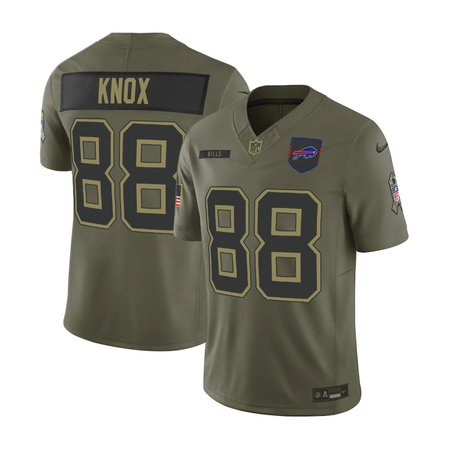 Youth's Buffalo Bills #88 Dawson Knox Nike Olive 2025 Salute to Service Retired Limited Jersey