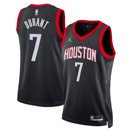 Women's Houston Rockets #7 Kevin Durant Black Statement Edition Swingman Jersey