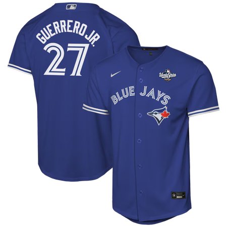 Youth Toronto Blue Jays #27 Vladimir Guerrero Jr. Nike Royal 2025 World Series Alternate Replica Jersey