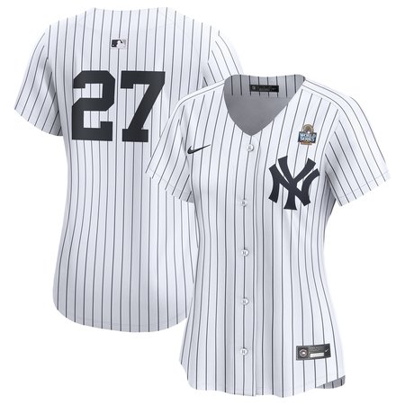 Women's New York Yankees #27 Giancarlo Stanton White 2024 World Series Limited Player Jersey