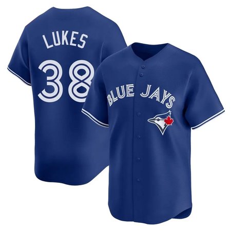 Youth Toronto Blue Jays #38 Nathan Lukes Nike Royal Home Replica Jersey