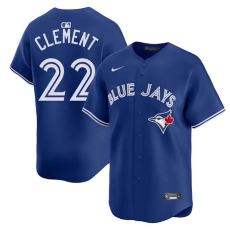 Youth Toronto Blue Jays #22 Ernie Clement Nike Royal Home Replica Jersey