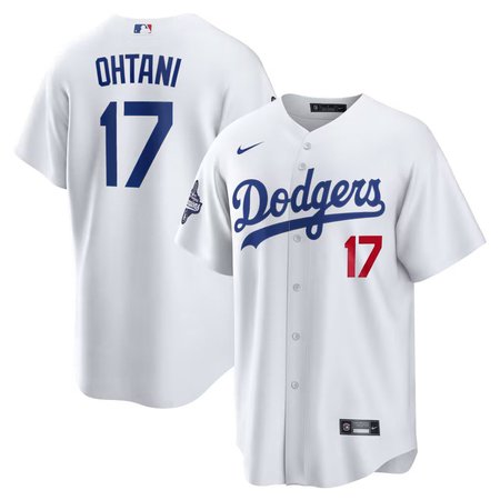 Youth Los Angeles Dodgers #17 Shohei Ohtani Nike White 2025 World Series Champions Home Limited Jersey