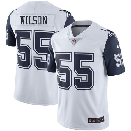 Youth Dallas Cowboys #55 Logan Wilson Esch White Color Rush Vapor Limited Stitched Jersey