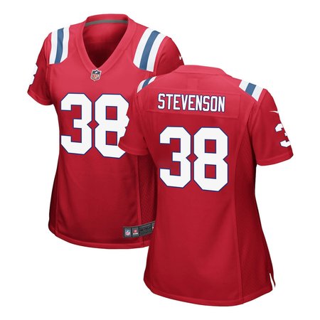 Women's New England Patriots #38 Rhamondre Stevenson Nike Red Game Player Jersey