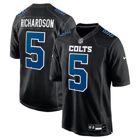Men's Indianapolis Colts #5 Anthony Richardson Nike Carbon Black Fashion Game Jersey