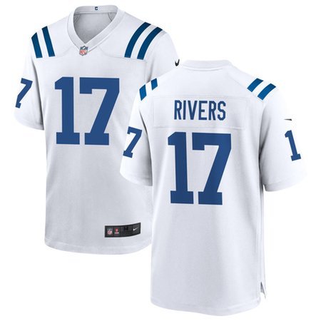 Men's Indianapolis Colts #17 Philip Rivers Nike White Game Jersey