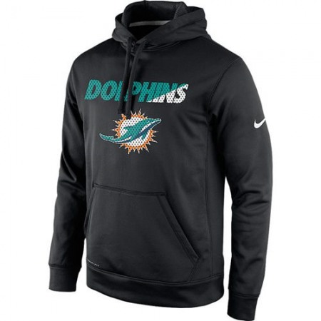 Miami Dolphins Kick Off Staff Performance Pullover Hoodie Black