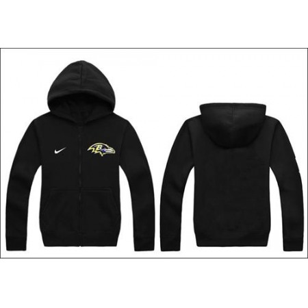 Baltimore Ravens Authentic Logo Hoodie Black