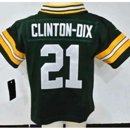 Toddler Packers #21 Ha Ha Clinton-Dix Green Team Color Stitched NFL Elite Jersey