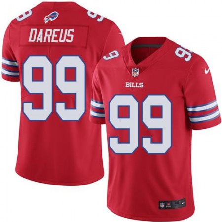 Bills #99 Marcell Dareus Red Men's Stitched NFL Elite Rush Jersey