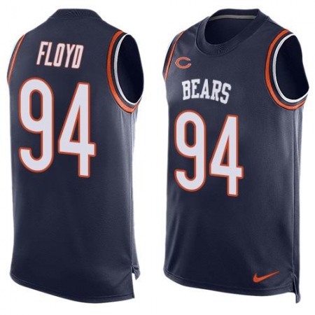 Bears #94 Leonard Floyd Navy Blue Team Color Men's Stitched NFL Limited Tank Top Jersey