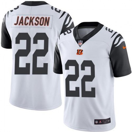 Bengals #22 William Jackson White Men's Stitched NFL Limited Rush Jersey