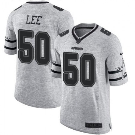 Cowboys #50 Sean Lee Gray Men's Stitched NFL Limited Gridiron Gray II Jersey