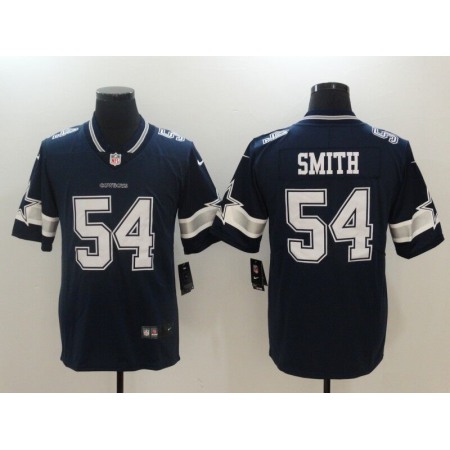 Men's Dallas Cowboys #54 Jaylon Smith Navy Blue Vapor Untouchable Limited Stitched NFL Jersey