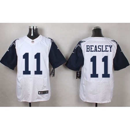 Cowboys #11 Cole Beasley White Men's Stitched NFL Elite Rush Jersey