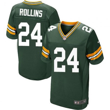 Packers #24 Quinten Rollins Green Team Color Men's Stitched NFL Elite Jersey