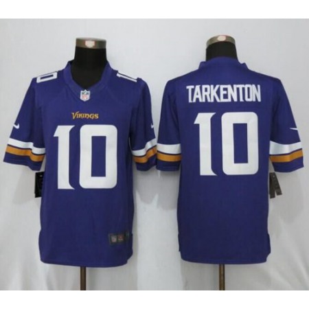 Vikings #10 Fran Tarkenton Purple Team Color Men's Stitched NFL Limited Jersey