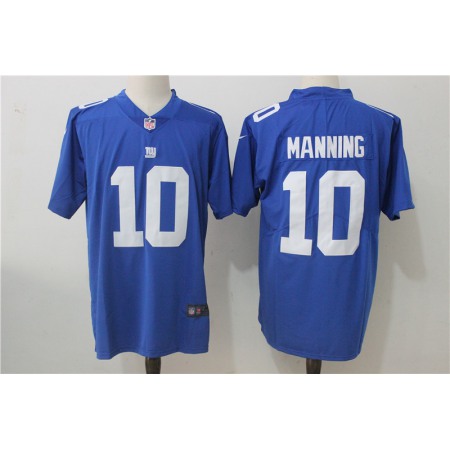 Men's New York Giants #10 Eli Manning Royal Blue Team Color Stitched NFL Vapor Untouchable Limited Jersey