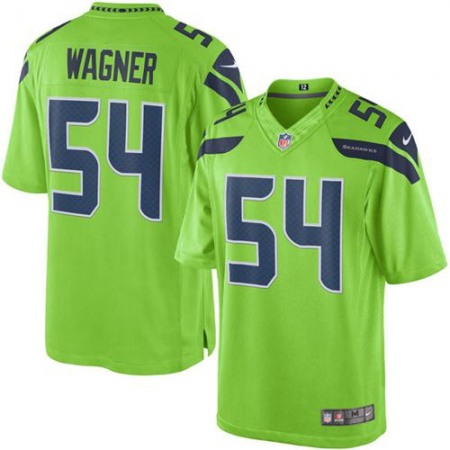 Seahawks #54 Bobby Wagner Green Men's Stitched NFL Limited Rush Jersey