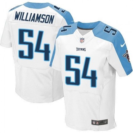 Titans #54 Avery Williamson White Men's Stitched NFL Elite Jersey