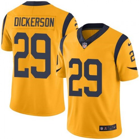 Rams #29 Eric Dickerson Gold Youth Stitched NFL Limited Rush Jersey