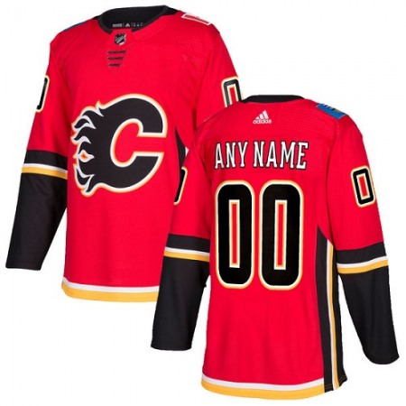 Men's Calgary Flames Personalized Authentic Red Home Stitched NHL Jersey