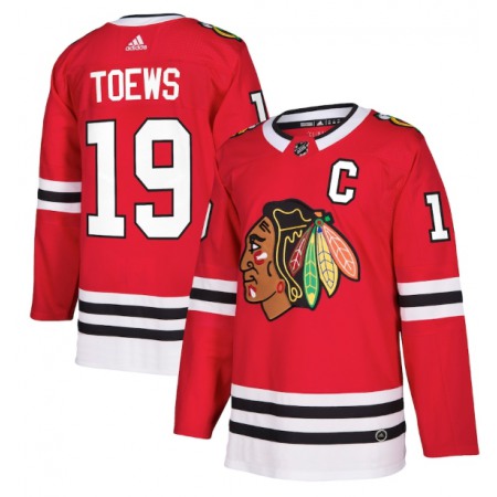Men's Chicago Blackhawks #19 Jonathan Toews Red Stitched NHL Jersey