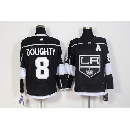 Men's Los Angeles Kings #8 Drew Doughty Black Stitched NHL Jersey