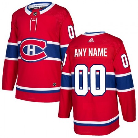 Men's Montreal Canadiens Personalized Authentic Red Home Stitched NHL Jersey