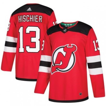 Men's New Jersey Devils #13 Nico Hischier Red Stitched NHL Jersey