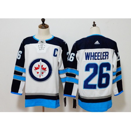 Men's Winnipeg Jets #26 Blake Wheeler White Stitched NHL Jersey