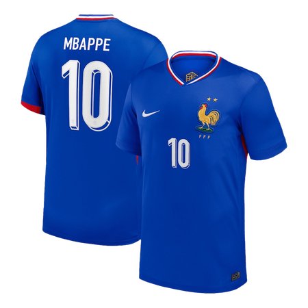 Men's MBAPPE #10 France Home Replica Soccer Jersey EURO 2024