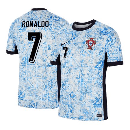 Men's RONALDO #7 Portugal Away Replica Soccer Jersey EURO 2024
