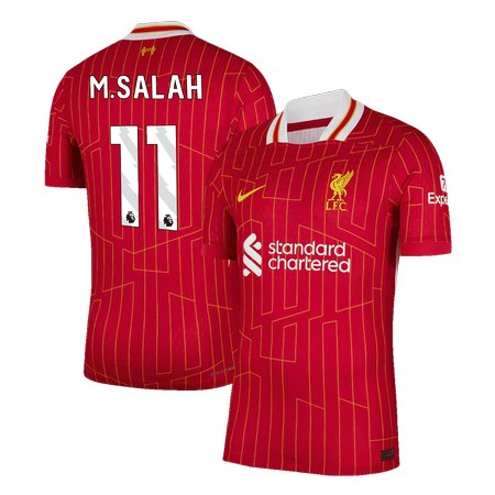 Men's M.SALAH #11 Liverpool Home Authentic Soccer Jersey 2024/25